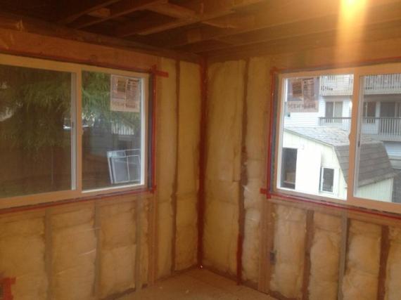 Insulation and vapor barrier done!